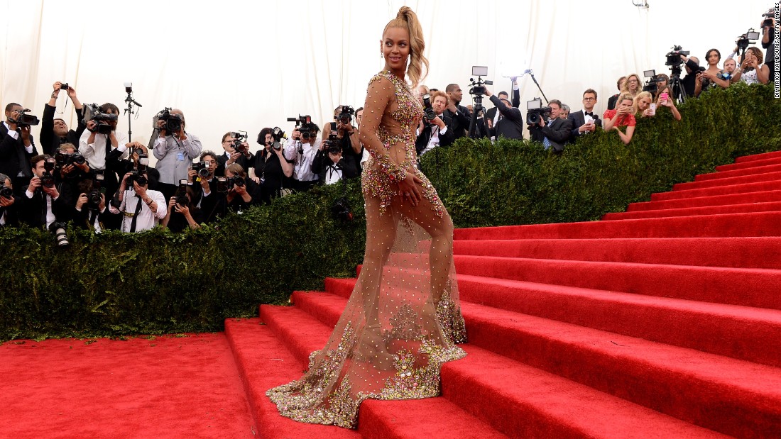 Beyonce arrives at the Metropolitan Museum of Art&#39;s Costume Institute Gala in New York on Monday, May 4. The high-fashion event raises money in support of the museum&#39;s costume institute. The theme of this year&#39;s Met Gala, also called the Met Ball, is &quot;China: Through the Looking Glass.&quot;