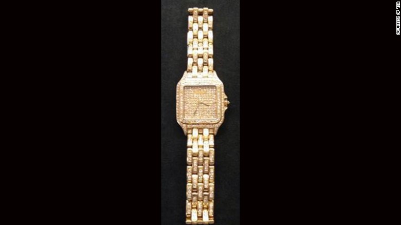 A traveler left this gold and diamond watch valued at more than $100,000 at a TSA security checkpoint. 
