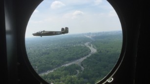 Come aboard one of the B-25 bombers that flew over Washington