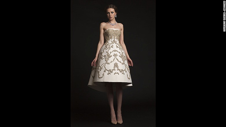 Krikor Jabotian's wedding dresses sell for $25,000.