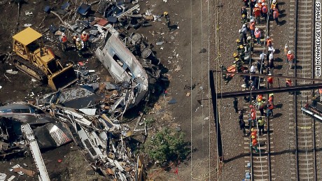 Amtrak train thought to be going 100 mph - CNN.com