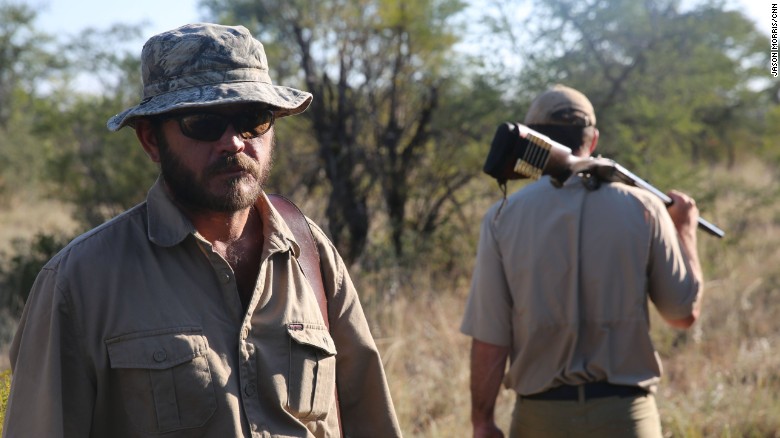 Professional hunter Hentie van Heerden had advice if a rhino charges: Get out of its way.