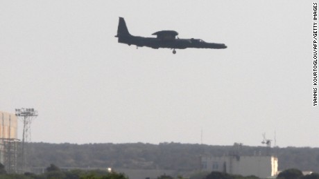 A Lockheed U-2, nicknamed "Dragon Lady," is a reconnaissance aircraft operated by the United States Air Force. Here, one lands at the Akrotiri British RAF airbase near Limassol, in the eastern Mediterranean in 2013. The plane provides all-weather intelligence gathering. It has served the Air Force for more than 50 years.