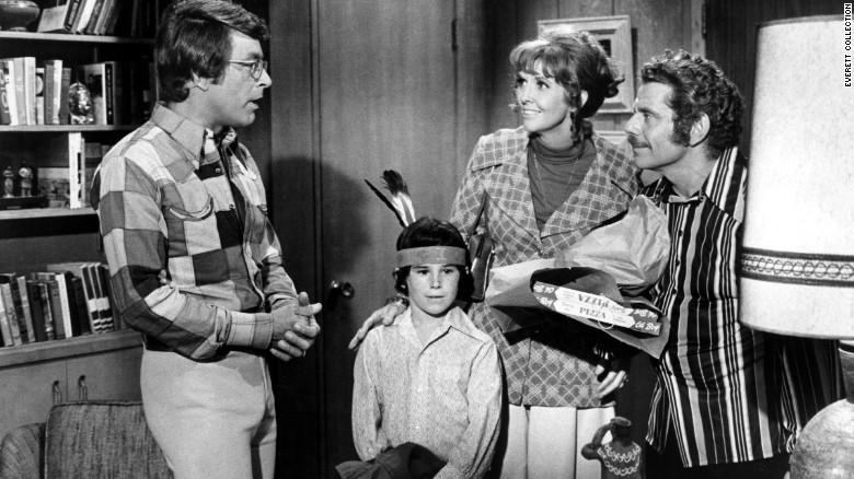 Meara made an appearance with Jerry Stiller in the TV series &quot;Courtship of Eddie&#39;s Father,&quot; along with Bill Bixby, left, and Brandon Cruz.