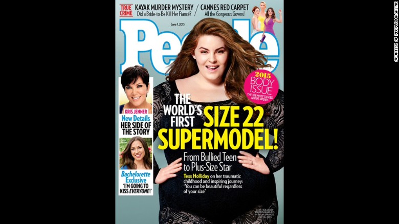 Tess Holliday is making history as a plus-size model, even winning the new People magazine cover.