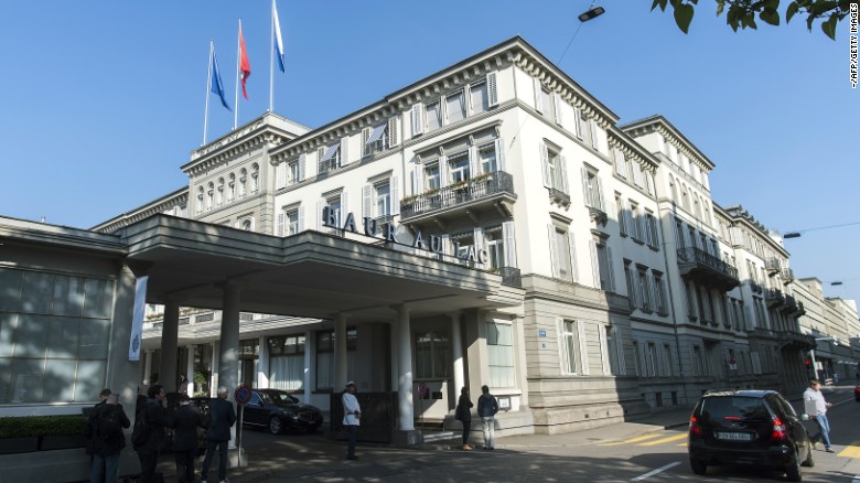 A number of FIFA officials were arrested Wednesday at the five-star hotel Baur au Lac in an early-morning raid. Prosecutors have issued arrest warrants for 14 people in the corruption probe and the U.S. investigation targets alleged wrongdoing over 24 years. The charges range from money laundering to fraud and racketeering.