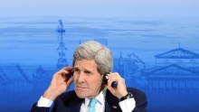 Kerry listens to a talk during the 51st Munich Security Conference in Munich, Germany, on February 8. The Ukraine conflict, ISIS jihadists and the wider "collapse of the global order" occupied the world's security community at the annual meeting.