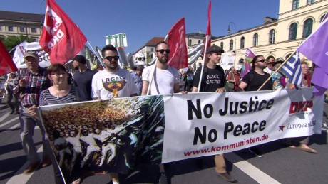 What do G7 protesters want?