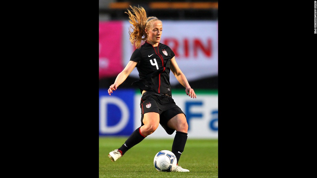 Becky Sauerbrunn has been a rock for the U.S. defense in recent years. The center back is the only player on the roster to start all of the team's matches this year. This will be her second World Cup. 