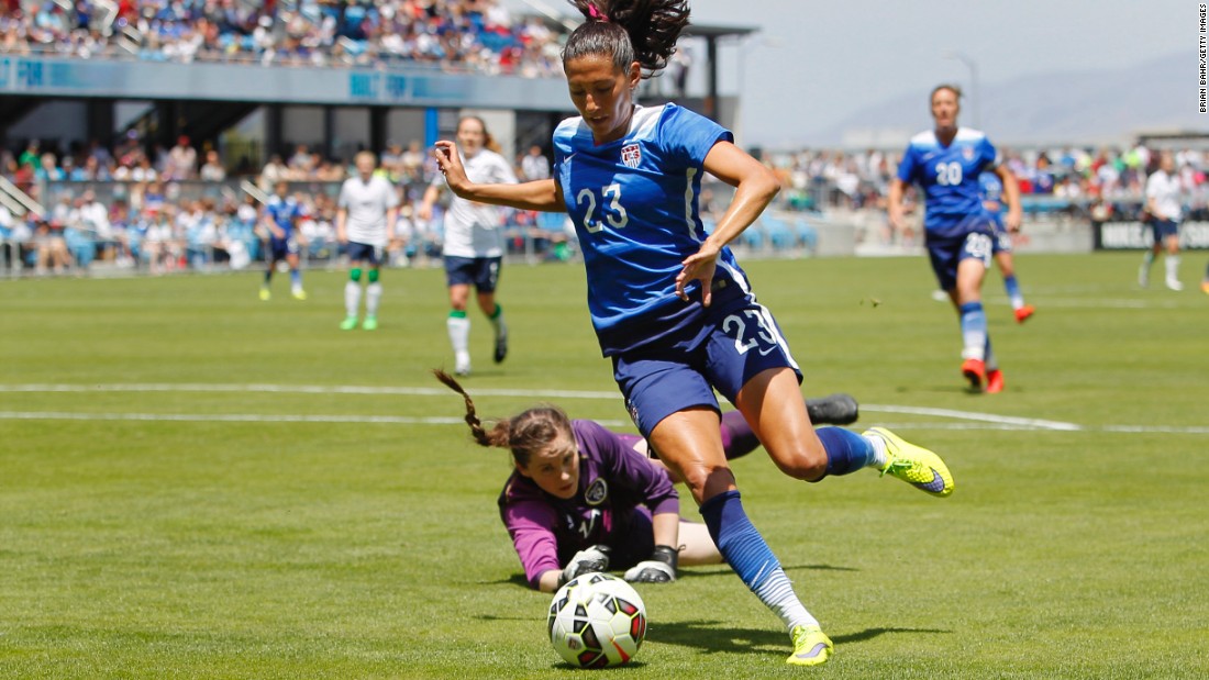 Christen Press is one of the team's attacking options up front. She's scored 20 times in 45 appearances with the national team. This will be her first World Cup.