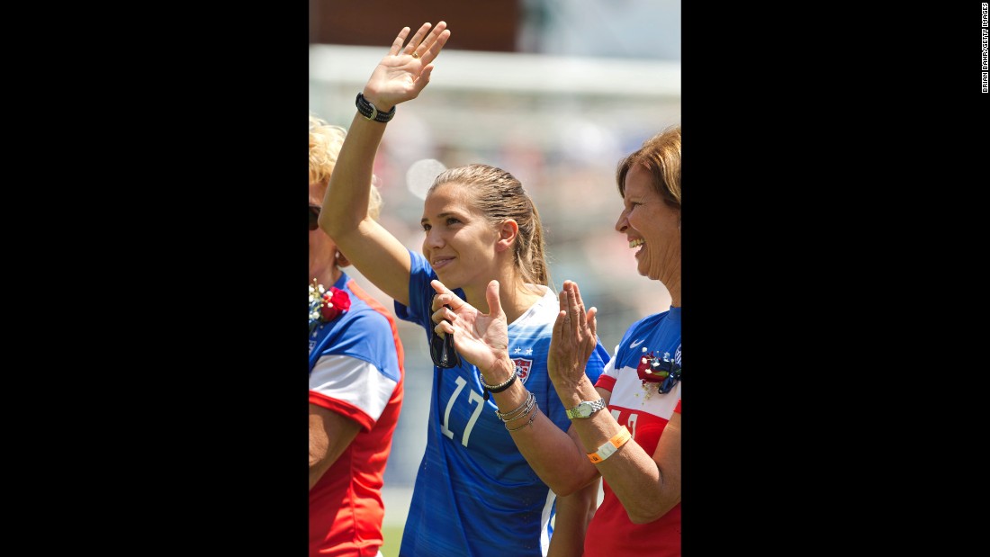 This will be the second World Cup for winger Tobin Heath, who came off the bench four times in the 2011 World Cup. Heath has also been on the last two gold-medal Olympic teams. She's scored 11 times in 92 international appearances.