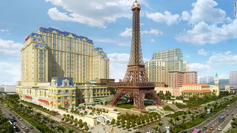 Launching early next year, the Sands Parisian resort will offer visitors a City of Light experience, complete with a half-sized replica of the Eiffel Tower.