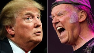 <a href="http://www.cnn.com/2015/06/16/politics/donald-trump-2016-neil-young-song/index.html">Neil Young is not happy</a> that Republican presidential candidate Donald Trump chose to use his song "Rockin' In The Free World" when he announced his candidacy. It's not the first time a candidate has run afoul of a rocker.