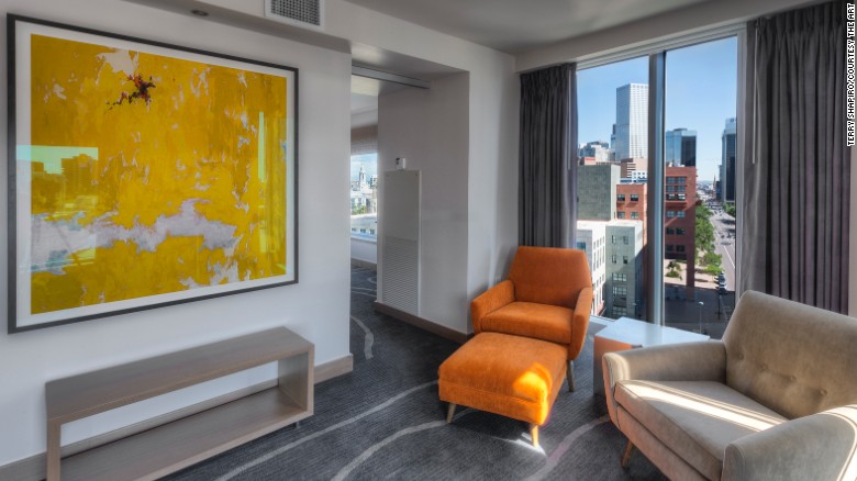 A painting by Clyfford Still hangs at The Art, Denver&#39;s newest high-style hotel.
