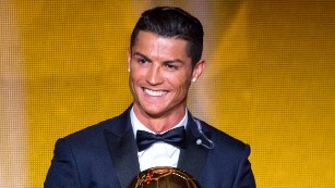 Cristiano Ronaldo was named the world&#39;s best footballer in January.