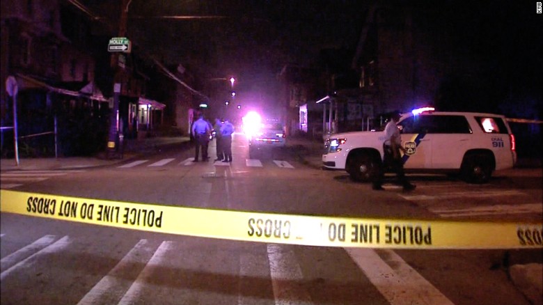 Baby among 10 people shot at Philadelphia block party