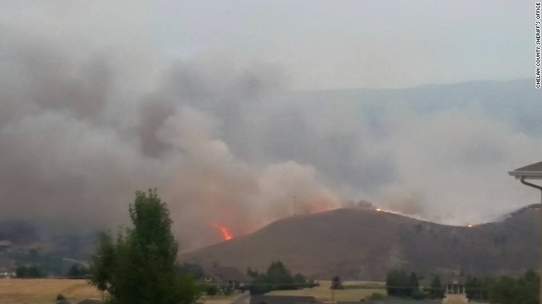 Forty to sixty homes are in danger after a 3-alarm wildfire was sparked near Sleepy Hollow Road on Sunday. Fire officials in Chelan County are telling homeowners in the path of the Sleepy Hollow brush fire - those who live in and near the Sleepy Hollow Heights subdivision - to evacuate. 