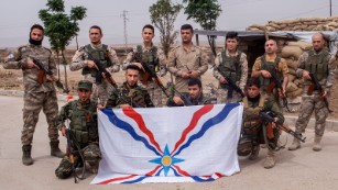 Members of the Nineveh Plains Forces, a Christian militia, are fighting for what&#39;s left of their homeland. 