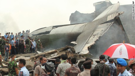 Indonesian air force plane crashes in Northern Sumatra