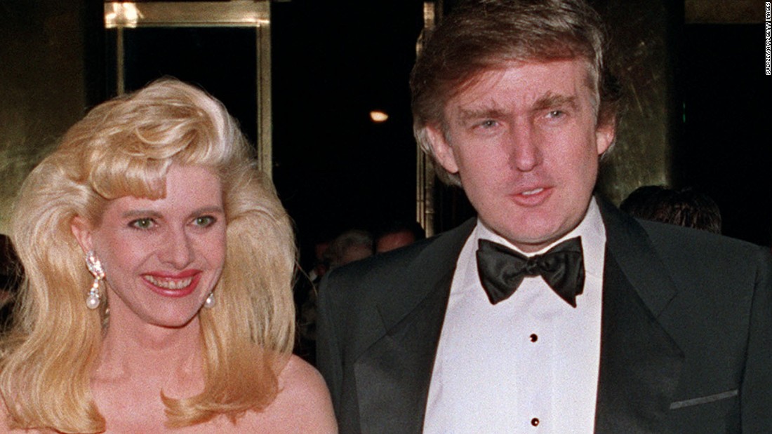 Trump was married to Ivana Zelnicek Trump from 1977-1990, when they divorced. They had three children together.