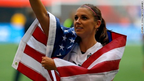 Alex Morgan: Star on FIFA 16 cover with Messi