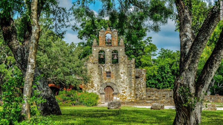 &lt;strong&gt;San Antonio Missions, Texas. &lt;/strong&gt;The new San Antonio Missions World Heritage site includes a group of five 18th-century frontier mission complexes along the San Antonio River basin in southern Texas -- the most famous of which is the Alamo -- and a ranch south of the missions. Built by Franciscan missionaries in the 18th century as part of Spain&#39;s efforts to colonize the region, the site includes churches, farmland, homes and water distribution systems. Shown here is the Mission Espada complex.