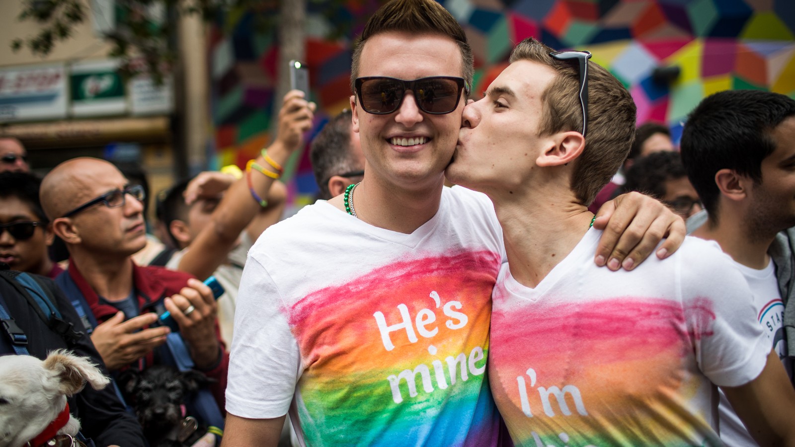 The San Francisco Gay Pride Parade on June 28, 2015, two days after the U.S. Supreme Court's decision to legalize same-sex marriage.