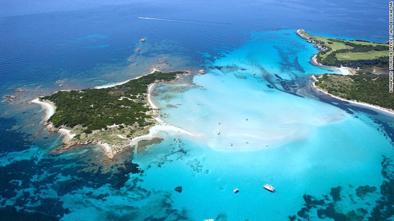 This tiny island resembles an atoll in Micronesia, but is instead found 300 meters off the southern tip of Corsica. It can be reached, depending on the tide and fitness levels, simply by walking or swimming from Piantarella beach on the Corsican mainland.