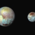 Pluto and Charon in false color 071415