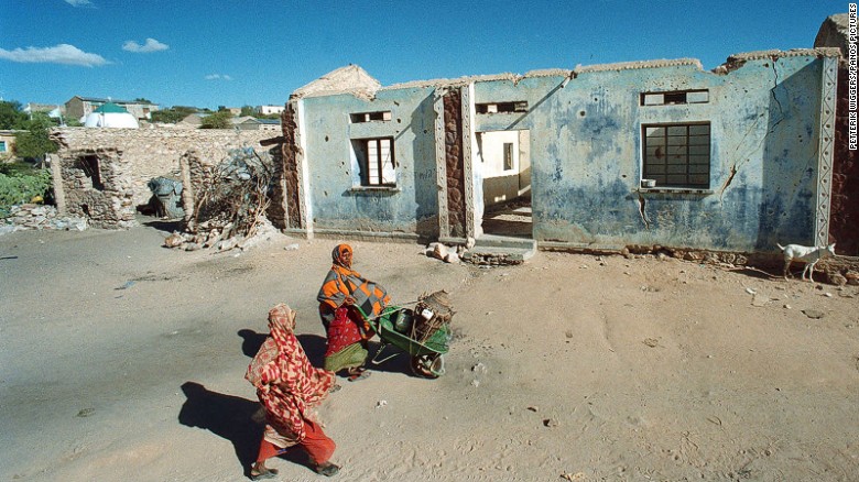 As this photo from 1999 shows, Hargeisa was severely affected by the civil war that beset it in the 1980s. Barely anything survived the conflict.