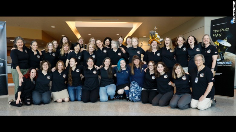 25% of NASA&#39;s New Horizons flyby team are women. 