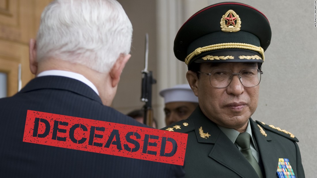 China Communist Party Sacks Top General For Corruption 