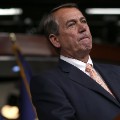 U.S. Speaker of the House John Boehner (R-OH) answers questions during his weekly press conference at the U.S. Capitol July 9, 2015 in Washington, D.C.