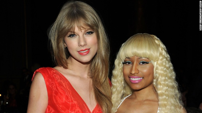 Taylor Swift, left, and Nicki Minaj &lt;a href=&quot;http://www.cnn.com/2015/07/23/entertainment/taylor-swift-nicki-minaj-apology-feat/index.html&quot; target=&quot;_blank&quot;&gt;went at it on Twitter&lt;/a&gt; after the pop singer took offense at the rapper&#39;s comments about her exclusion from video of the year nominees at the MTV Video Music Awards. And as if it that wasn&#39;t enough, Katy Perry &lt;a href=&quot;http://www.cnn.com/2015/07/22/entertainment/katy-perry-nicki-minaj-taylor-swift-billboard/index.html&quot; target=&quot;_blank&quot;&gt;seemed to weigh in&lt;/a&gt; as well. 