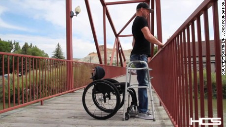 Patients stand despite paralysis