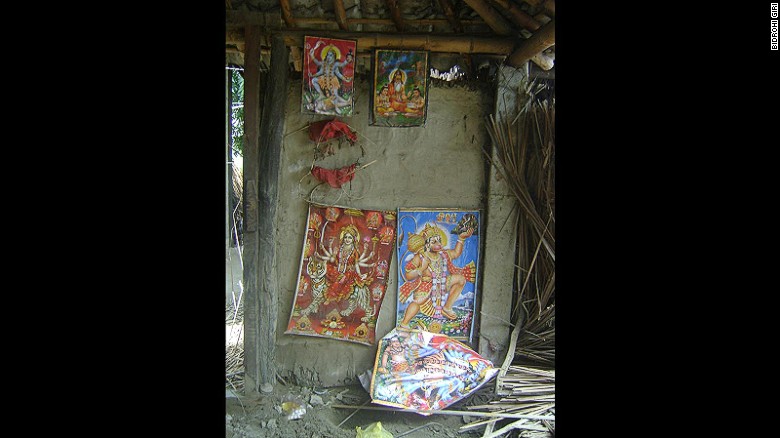 An image of the temple site where the religious ritual was allegedly performed. The boy's body was found in a field near the temple; his throat had been slit.