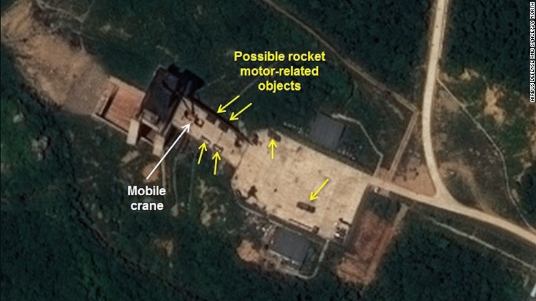 The images from Airbus and 38 North show the most recent upgrade to the Sohae launch station is finished.