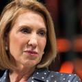 Republican presidential hopeful Carly Fiorina speaks at TechCrunch's Disrupt conference on May 5, 2015 in New York City. 