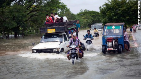 Monsoon rains flood Myanmar
