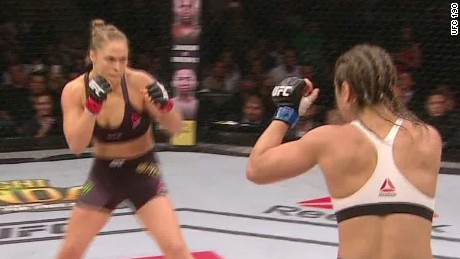Ronda Rousey takes down rival in 34 seconds