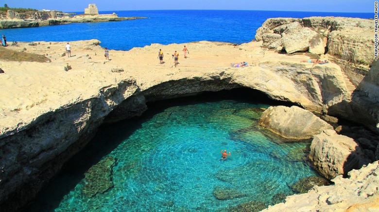 Grotto della Poesia is not only a scenic pool in southern Italy, it&#39;s also an important archaeological site. 