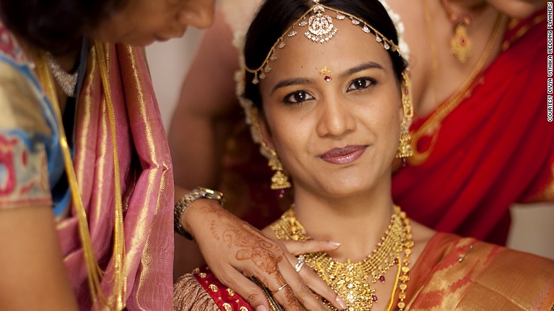 From the elaborate saris, to henna-painted hands, Indian weddings are often a kaleidoscope of color and ornamentation.  And among the spectacular bridal jewelery, you can guarantee there will always be gold. &lt;br /&gt;&quot;As &quot;They say: &#39;No gold, no wedding,&#39;&quot; said Divya Vithika, co-founder of &lt;a  data-cke-saved-href=&quot;http://www.divyavithika.com/&quot; href=&quot;http://www.divyavithika.com/&quot; target=&quot;_blank&quot;&gt;Divya Vithika Wedding Planners&lt;/a&gt;, in Bangalore.&lt;br /&gt;