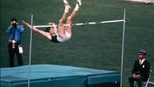 American Dick Fosbury changed the high jump forever by claiming the gold medal with his revolutionary "Fosbury Flop" technique. It has since become the dominant technique in the event.