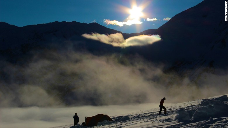 After a 45-minute flight on a small ski plane, climbers land at Kahiltna Base Camp, sometimes called Kahiltna International Airport because climbers from all over the world fly in to attempt to climb Alaska&#39;s Denali, formerly known as Mount McKinley. At &lt;a  data-cke-saved-href=&quot;http://www.cnn.com/2013/09/12/us/mount-mckinley-shrinks/&quot;&gt;20,237 href=&quot;http://www.cnn.com/2013/09/12/us/mount-mckinley-shrinks/&quot;&gt;20,237 feet&lt;/a&gt; it&#39;s the highest peak in North America.  