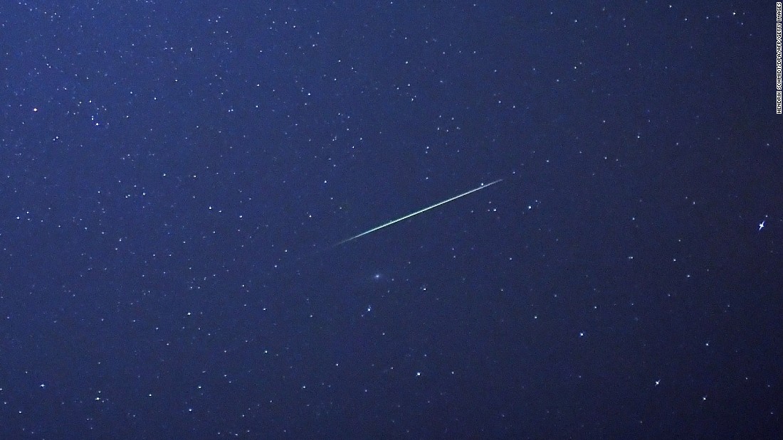 Halle, Germany, early Thursday, August 13. The Perseid meteor shower ...