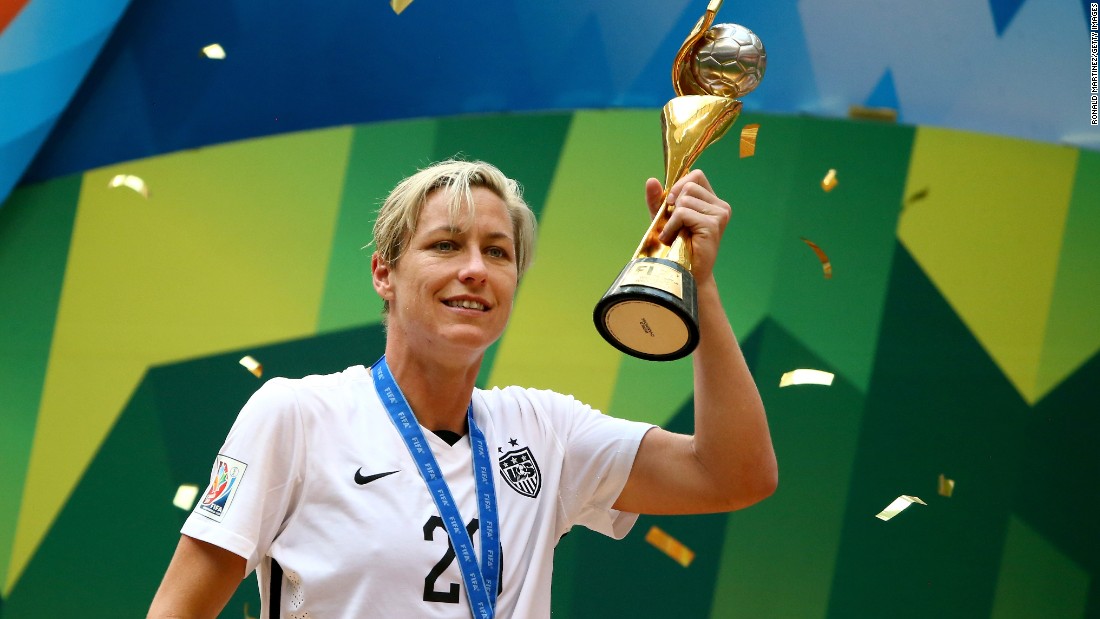 American soccer legend Abby Wambach's sexuality was an &lt;a href=&quot;http://www.outsports.com/2015/5/26/8659211/abby-wambach-lesbian-womens-world-cup-canada&quot; target=&quot;_blank&quot;&gt;open secret&lt;/a&gt; for years before she married fellow soccer player Sarah Huffman in 2013.