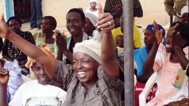 Women of Kirewa, Uganda, celebrating.