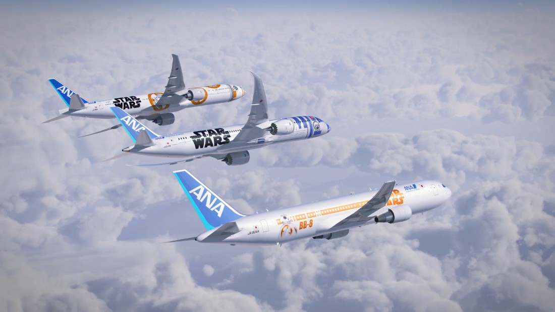 Star Wars, passenger jets, star wars plane, ANA
