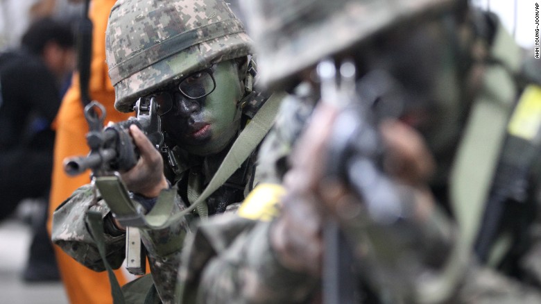 south korean military root out assaults