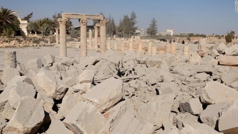 There was uncertainty -- not unusual amid the chaos of the Syrian conflict -- over when exactly the damage was done to the temple, which dates from the first century. &lt;a href=&quot;http://www.cnn.com/2015/05/15/middleeast/gallery/palmyra-ruins-syria/index.html&quot; target=&quot;_blank&quot;&gt;See more photos from the ruins of Palmyra&lt;/a&gt;